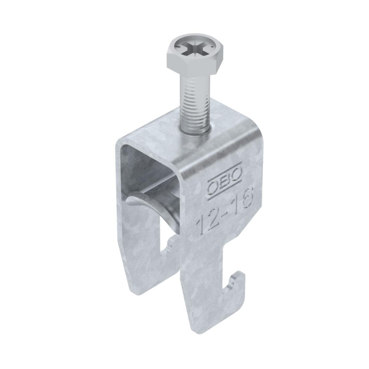 Kabelhållare VFZ enkel med metallmellanlägg U-profil - KABELHÅLLARE 12-16MM VFZ M U1 BS-U1-M-16 FT