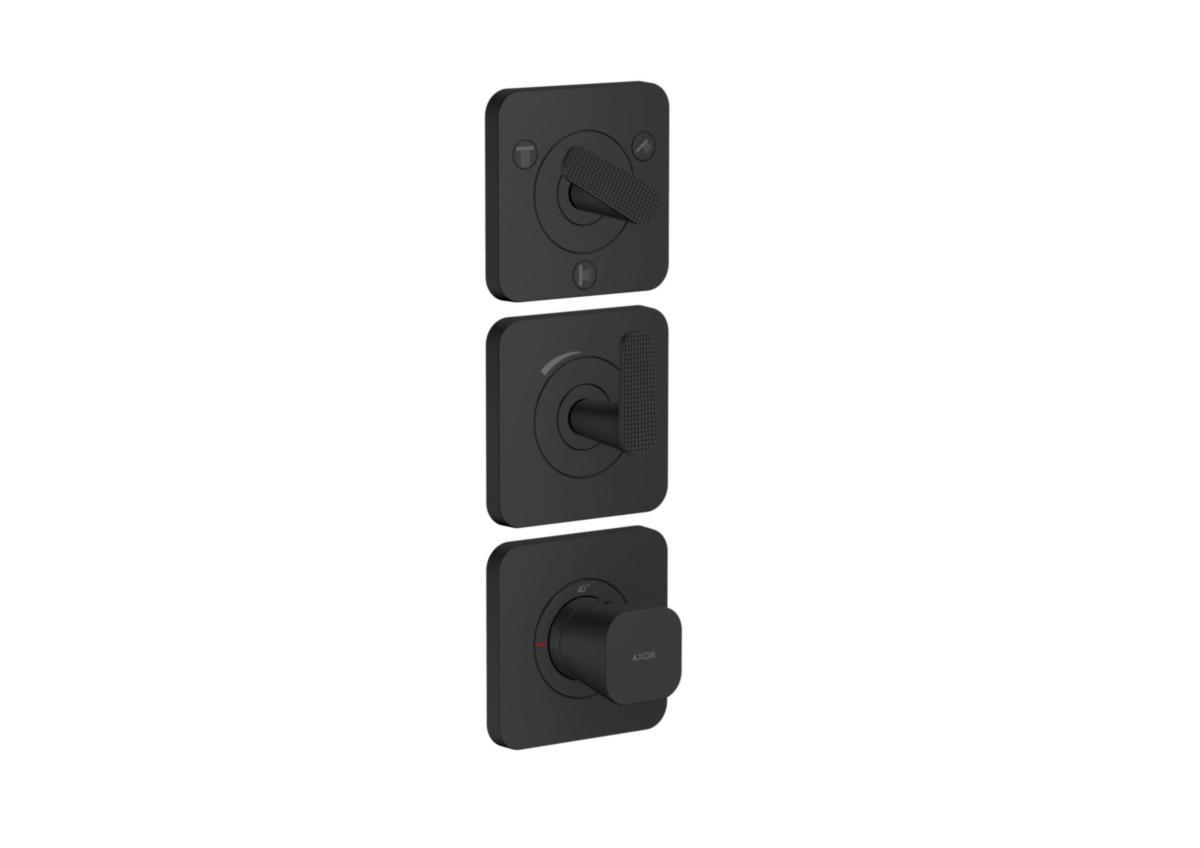 Inbyggnadsblandare AXOR Citterio C 3-funktioner, Hansgrohe - HANSGROHE INBYGGN.BL TERM AXOR CITTERIO C, MATT SVART