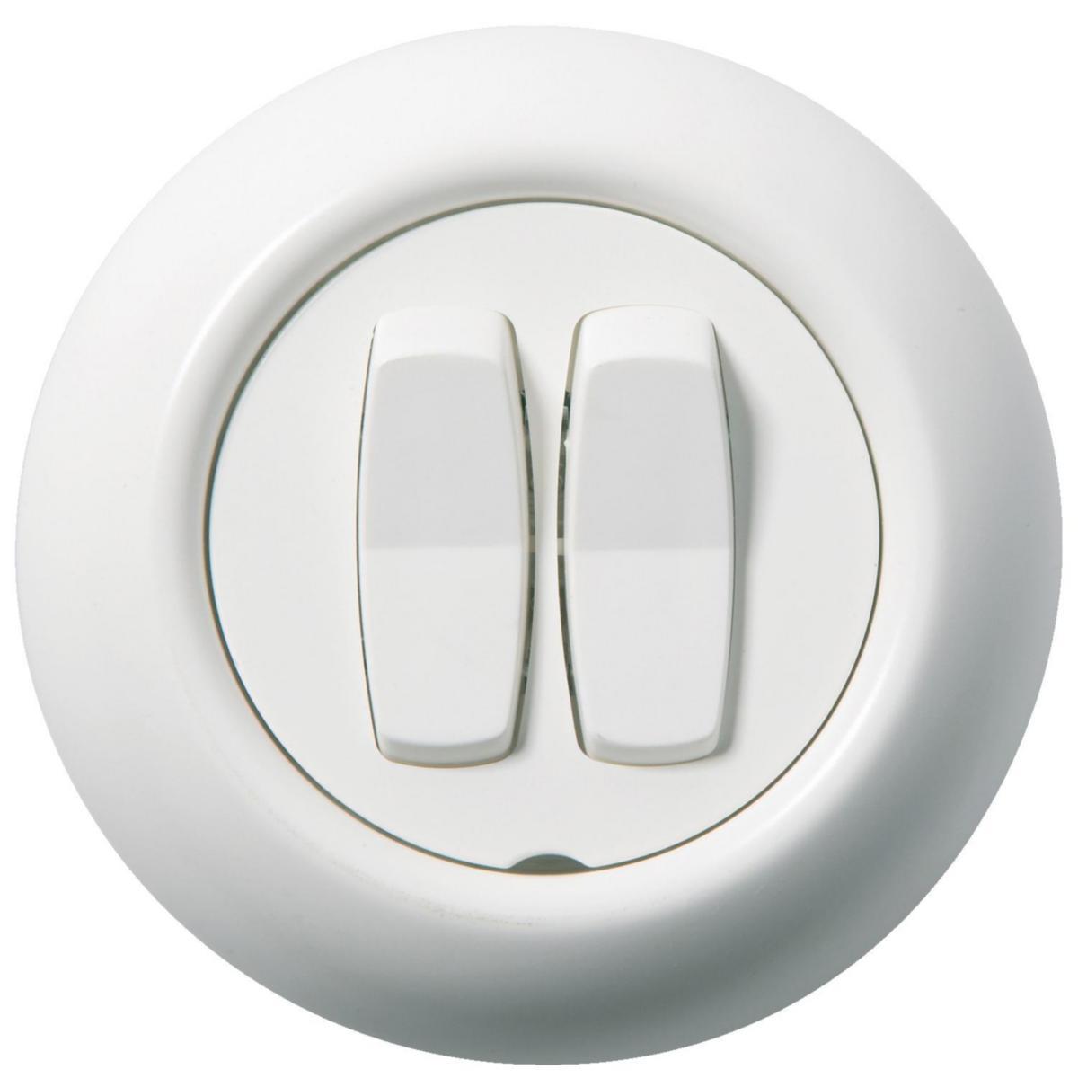 Switch recessed, BP, Renova - RENOVA SWITCH 2XTWO WAY SCREW