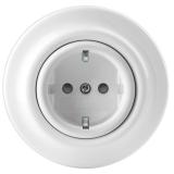 Wall outlet 1-way recessed, Decento