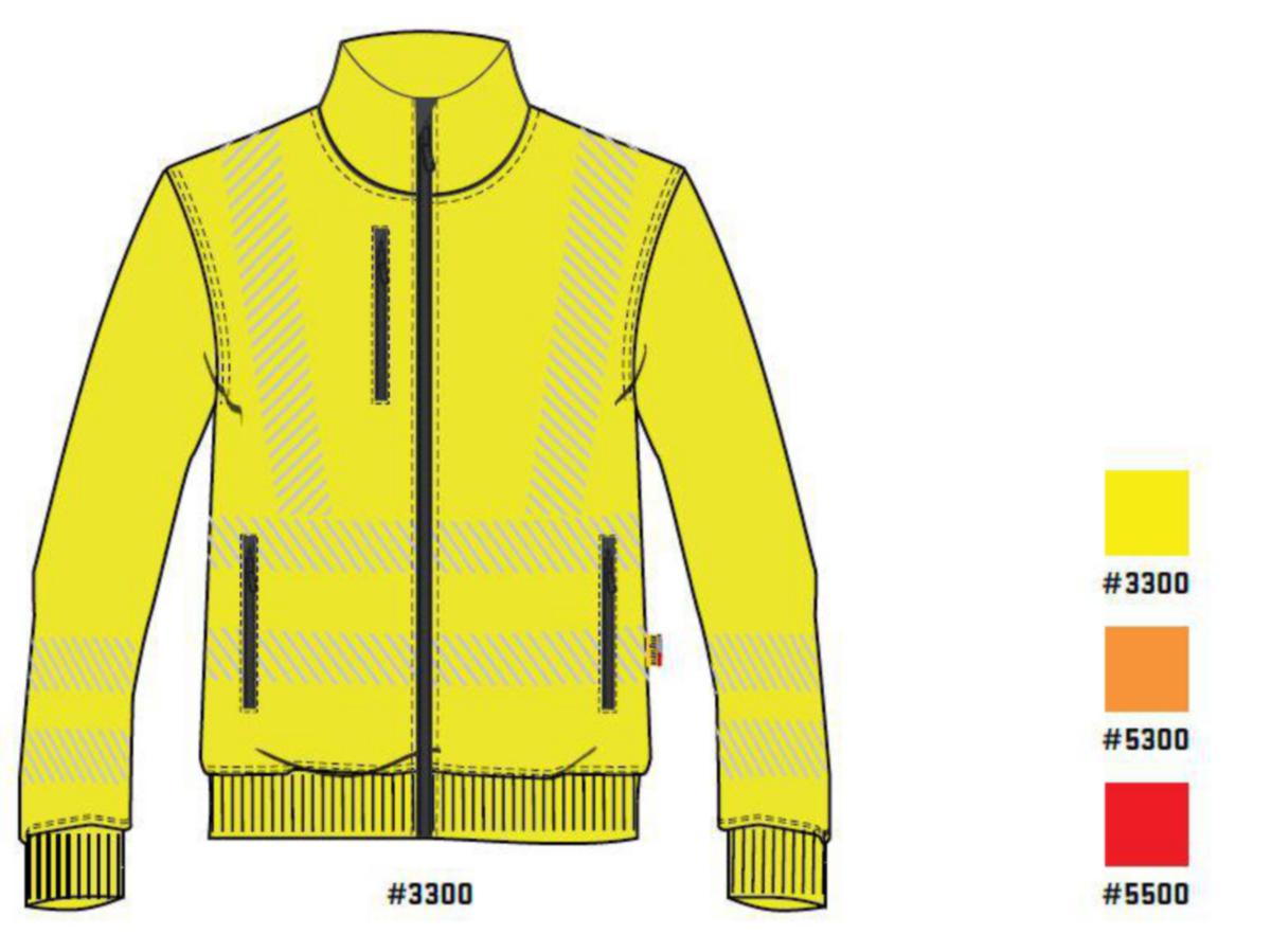 Tröja Blåkläder 3563-2538 - TRÖJA BLK 3563-2538 HELZIP VARSEL GUL KL.3 STL 3XL