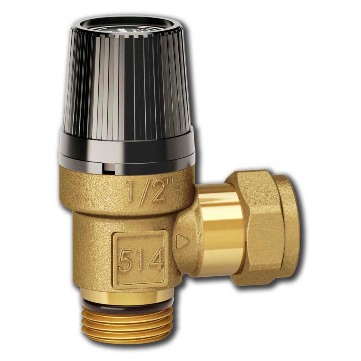 Safety valve LKA 514, LK - SAFETY VALVE LK514 G15X15MM 0.6 MPA MALE