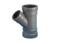 Branch pipe with three sleeves 45° Wafix PP, Wavin