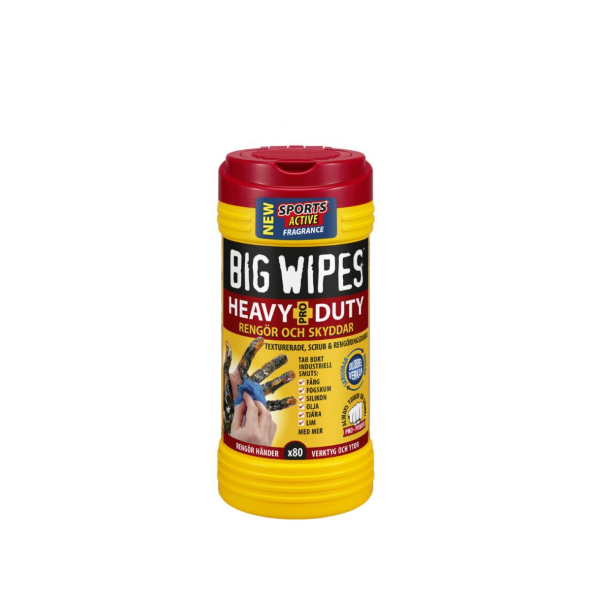Rengöringsduk BIG WIPES Heavy Duty - BIG WIPES HEAVY DUTY RÖTT LOCK 80 DUK