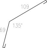 TAKFOTSBESLAG 6605 GREENC 2M BRUNRÖD PL42 (2 OMVIK) PLANNJA