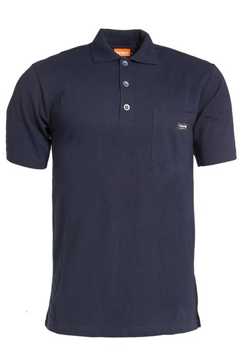 Pikétröja Tranemo 5905-89 - PIKÉTRÖJA TRANEMO 5905-89 MBLÅ KORT ÄRM FLAM STL L