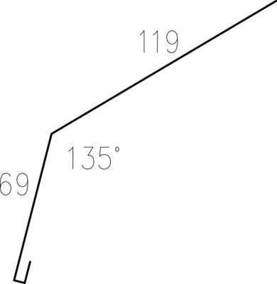 TAKFOTSBESLAG 6609 HC25 2M BRUNRÖD PL42 PLANNJA