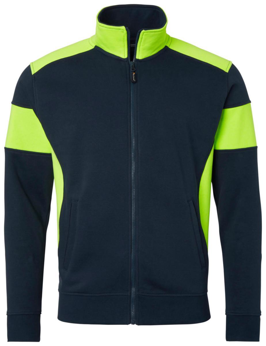 Tröja Top Swede 223 - TRÖJA TOPSWEDE 223 HELZIP MARIN/GUL STL 3XL