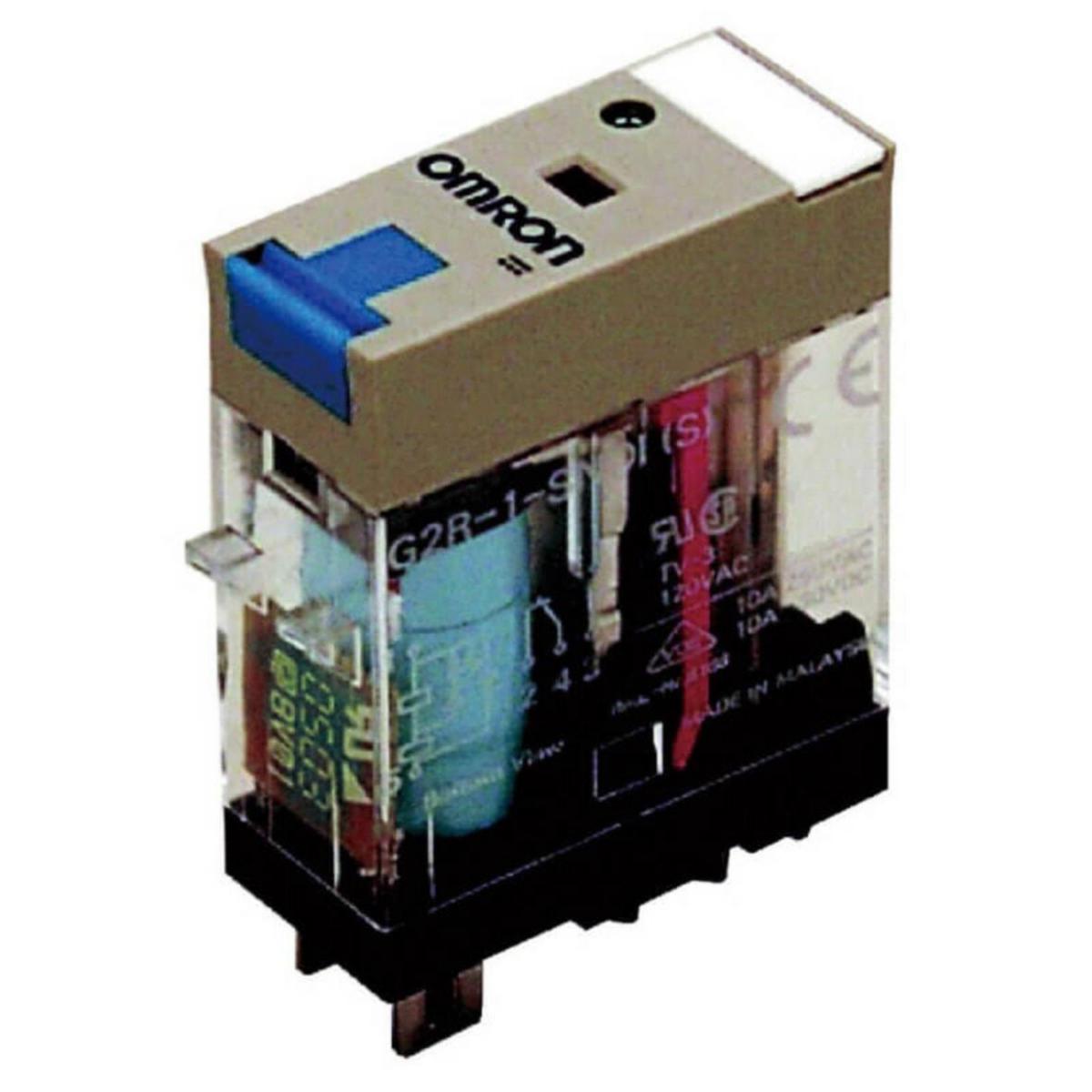 Industrial relay series G2RS 2-pole - RELAY DPDT LED TEST 24VDC G2R-2-SNI 24DC(S)