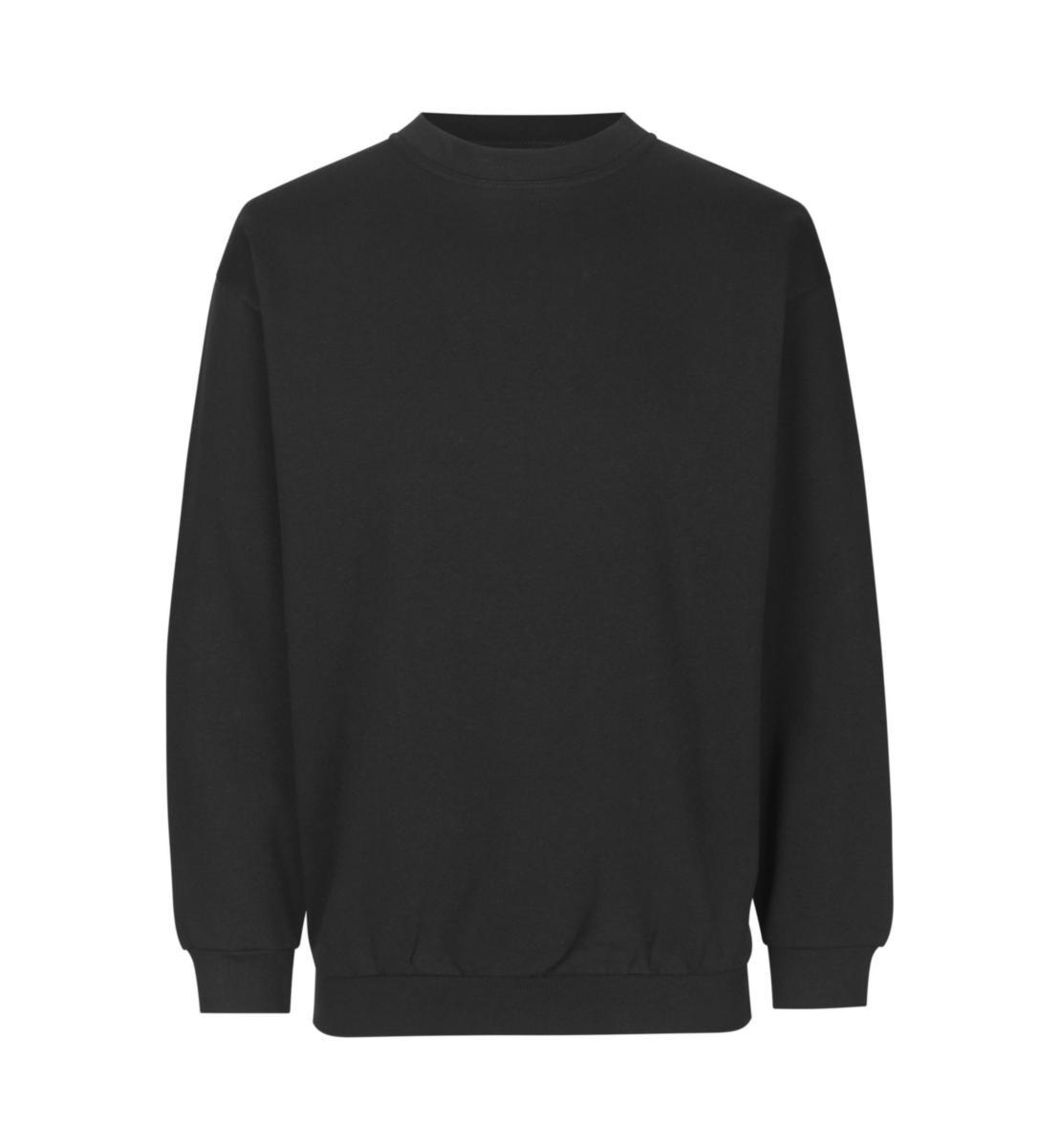Tröja ID identity 0600 - TRÖJA ID 0600 KLASSIK RUNDHALS SVART STL 4XL