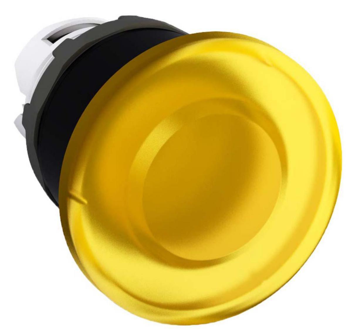 Svamptryckknapp i delar Ø 40 mm belyst - SVAMPTRYCKE 40MM GUL 1SFA611124R1103
