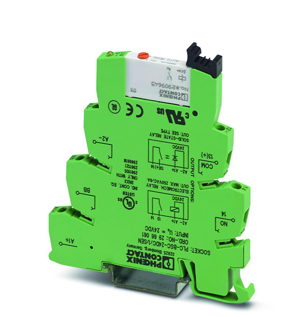 Relä PLC-RSC komplett med sockel - INTERFACE RELÄ 24VDC 1NO SEN PLC-RSC- 24DC/ 1AU/MS/SEN