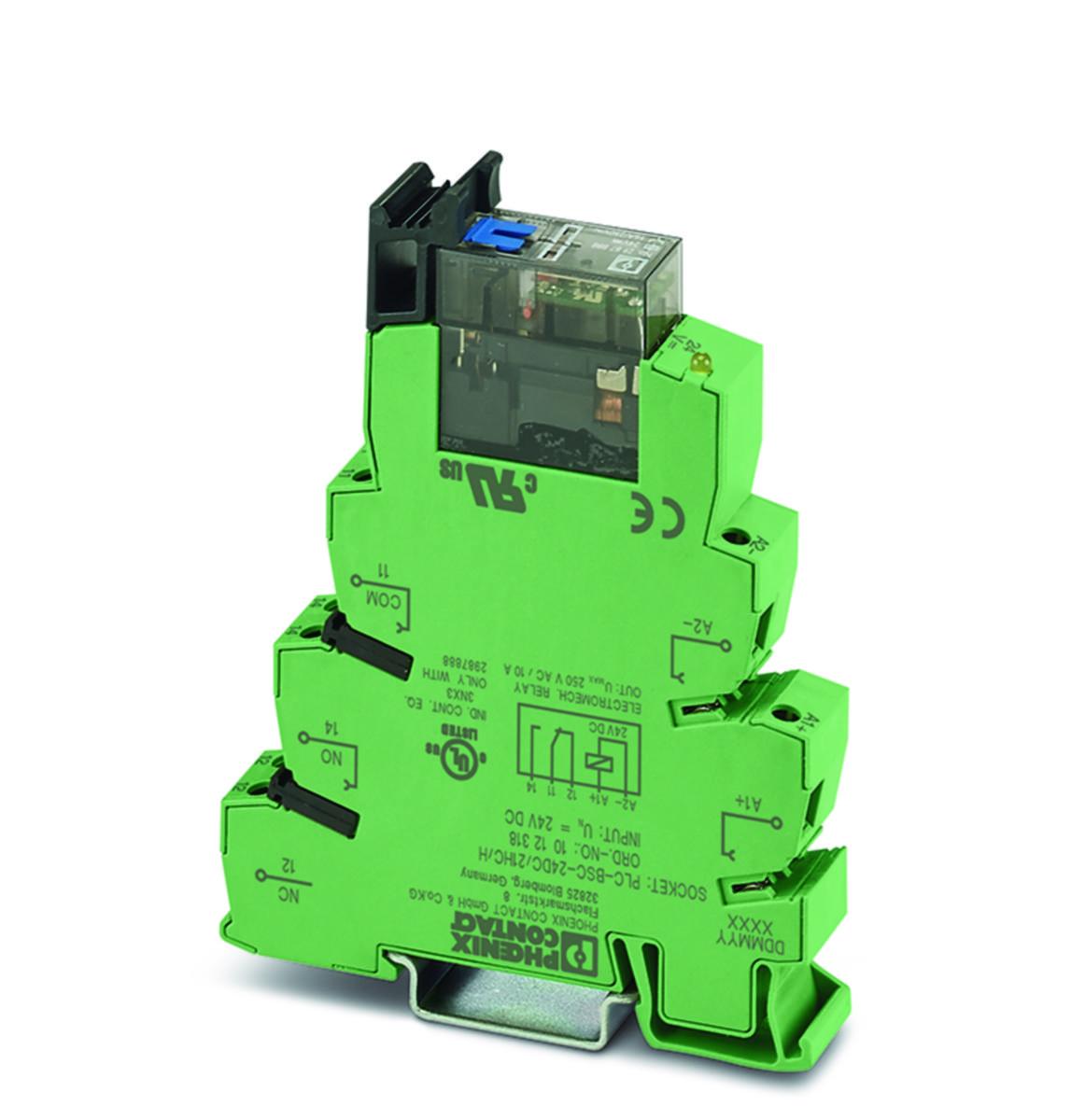 Relä PLC-RSC komplett med sockel - INTERFACE RELÄ 24VDC 1VXL MS PLC-RSC- 24DC/21HC/MS