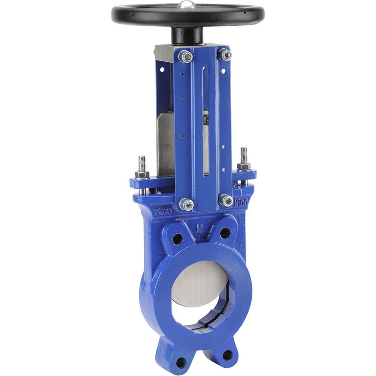 Skjutspjällsventil i gjutjärn, typ 177 med spjällskiva i syrafast stål (F304), EPDM foder Luggad anslutning - SKJUTSPJÄLL 177 DN50 PN10 GG25 F304 EPDM Bi