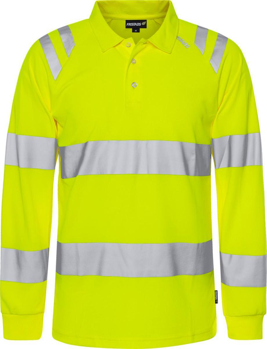 Pikétröja Fristads 7864 GPST Green - PIKÉTRÖJA FR 7864 GPST GUL TROFTA VARSEL KL3 GREEN LÄ XS