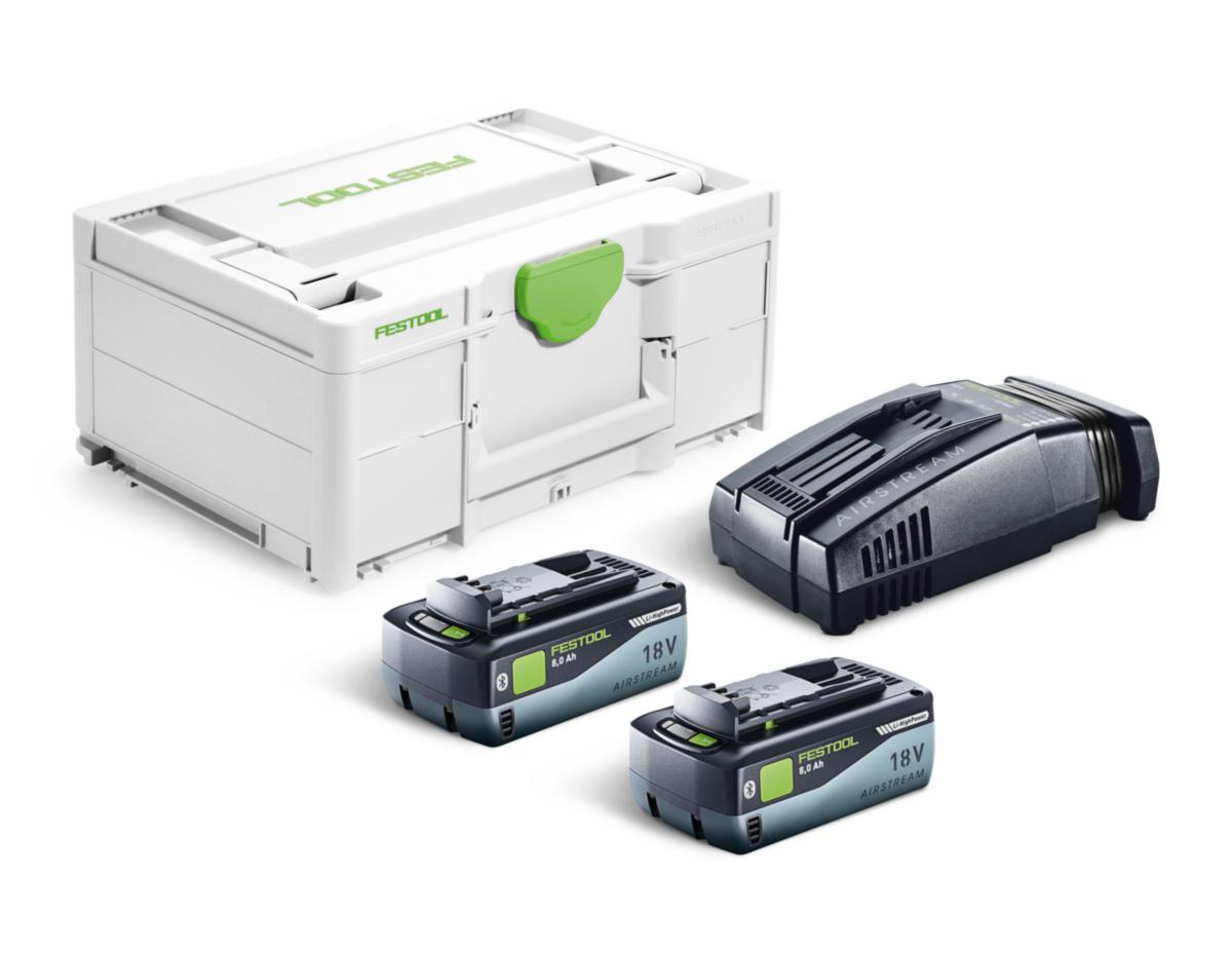 Laddpaket Festool SYS 18V 2x8,0/SCA16 - LADDPAK FESTOOL SYS2X8,0/SCA16 2X8AH LADDARE SCA16