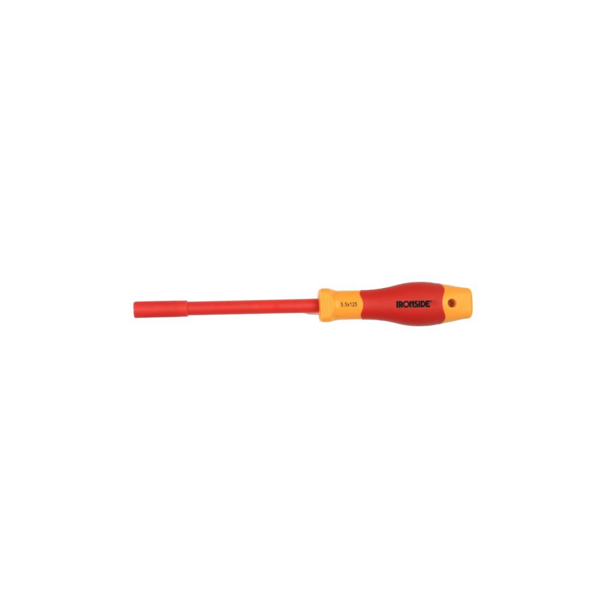 Socket Screwdriver Ironside 1000V - INSULATED SOCKET SCREWDRIVER 1000V 5.50X125MM 2 COMPONENT