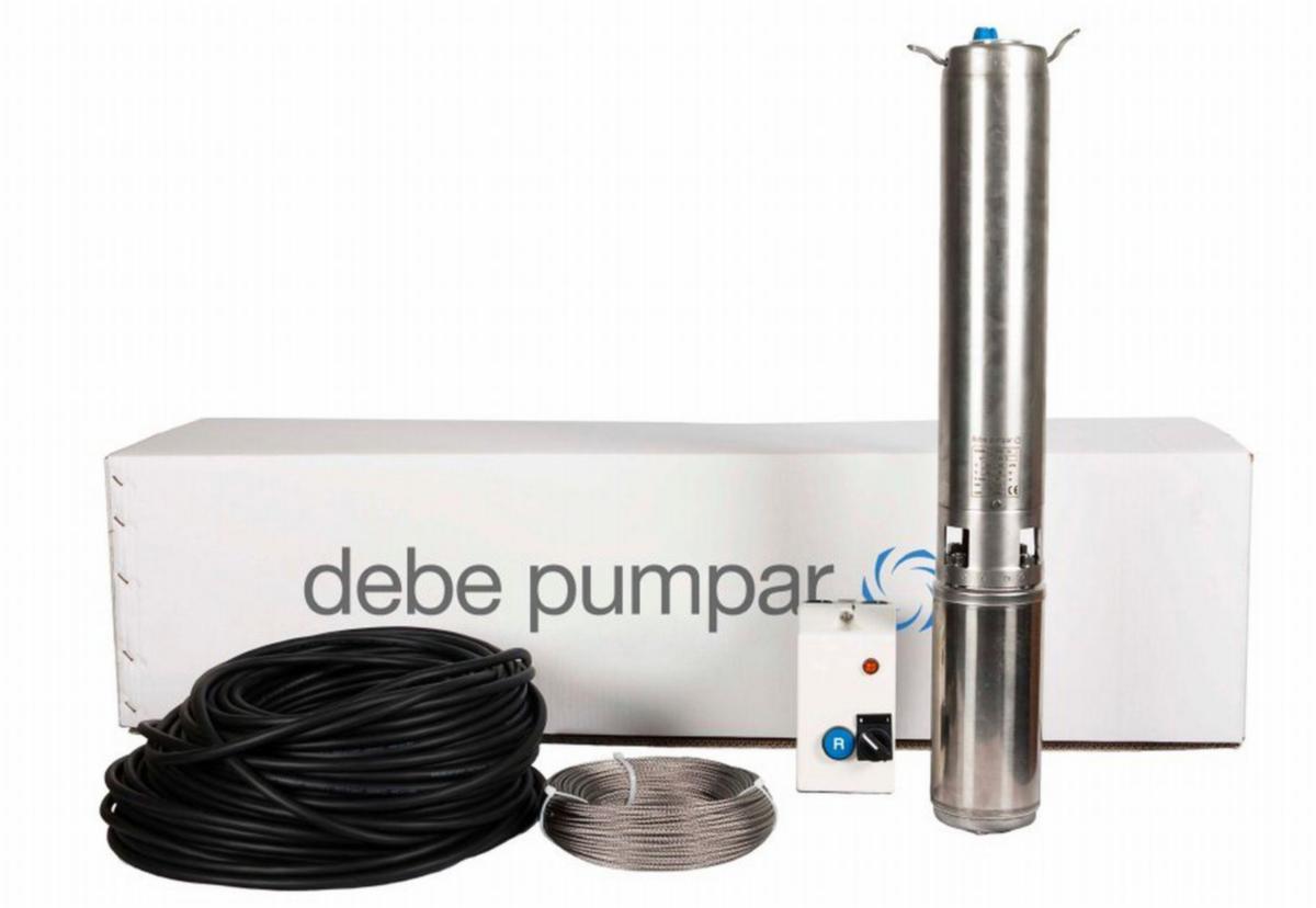 Djupbrunnspumppaket, GRB. Debe - PUMPPAKET GRB-21 100M 4" PUMP