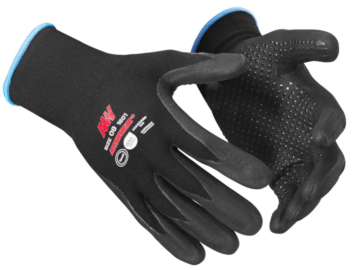 Glove Activewear 1601 - GLOVE ACTIVEWEAR 1601 DOTS NITRILEFOAM TOUCH SIZE 8