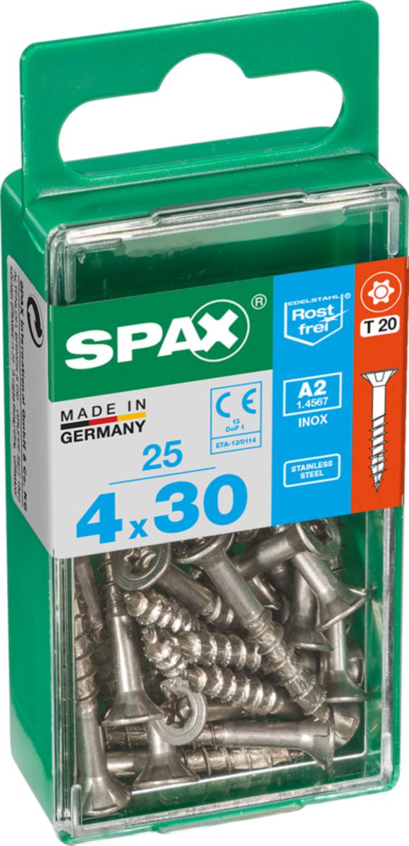 SPAX Universal countersunk T-STAR plus A2 stainless steel - SPAX Universal countersunk T-S T20 4X30 25ST