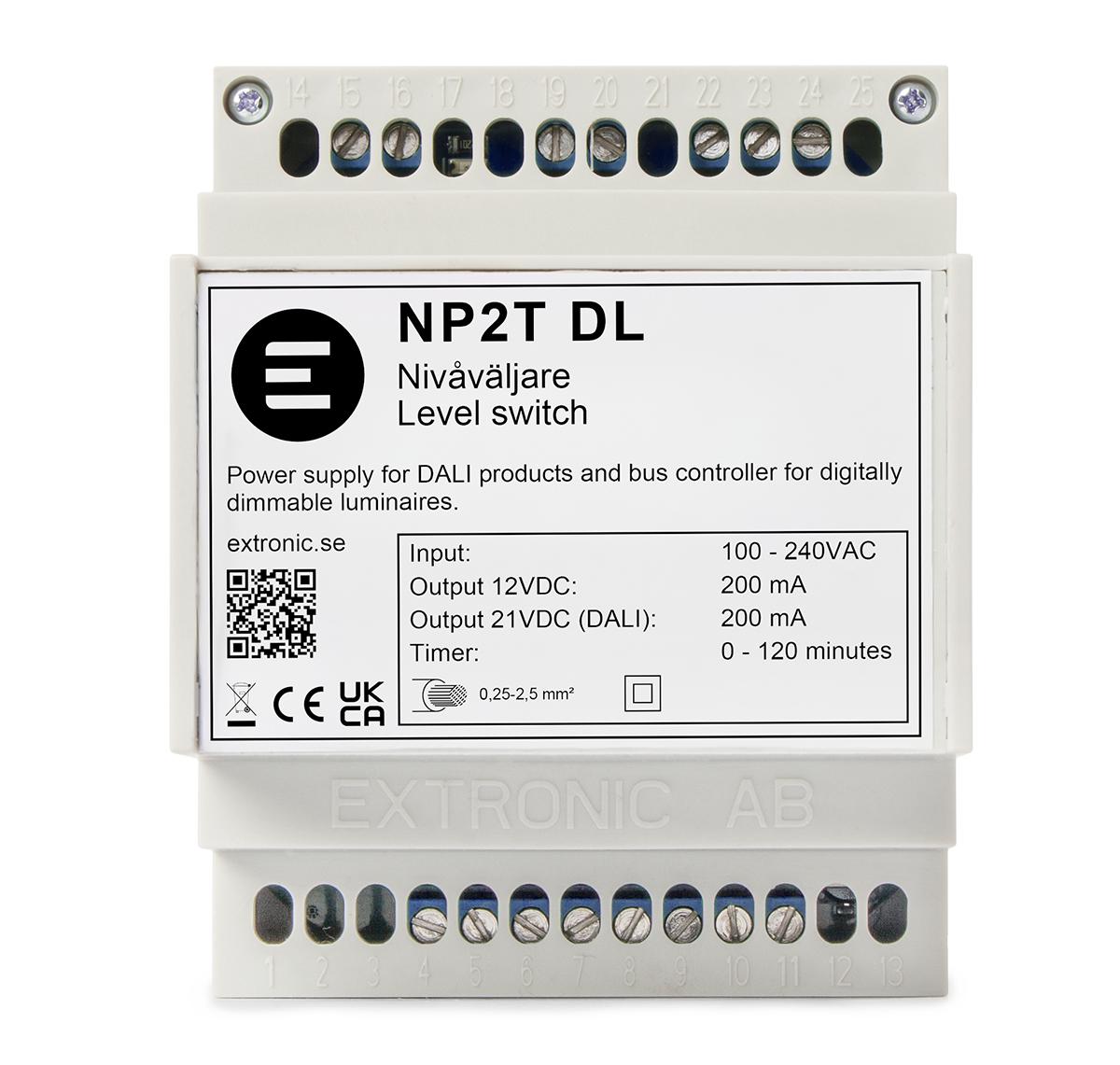 Level switch NP2T DL - Dali-compatible level switch
