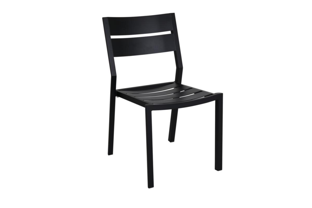 Matstol Delia - MATSTOL SVART ALUMINIUM 6-PACK DELIA BRAFAB