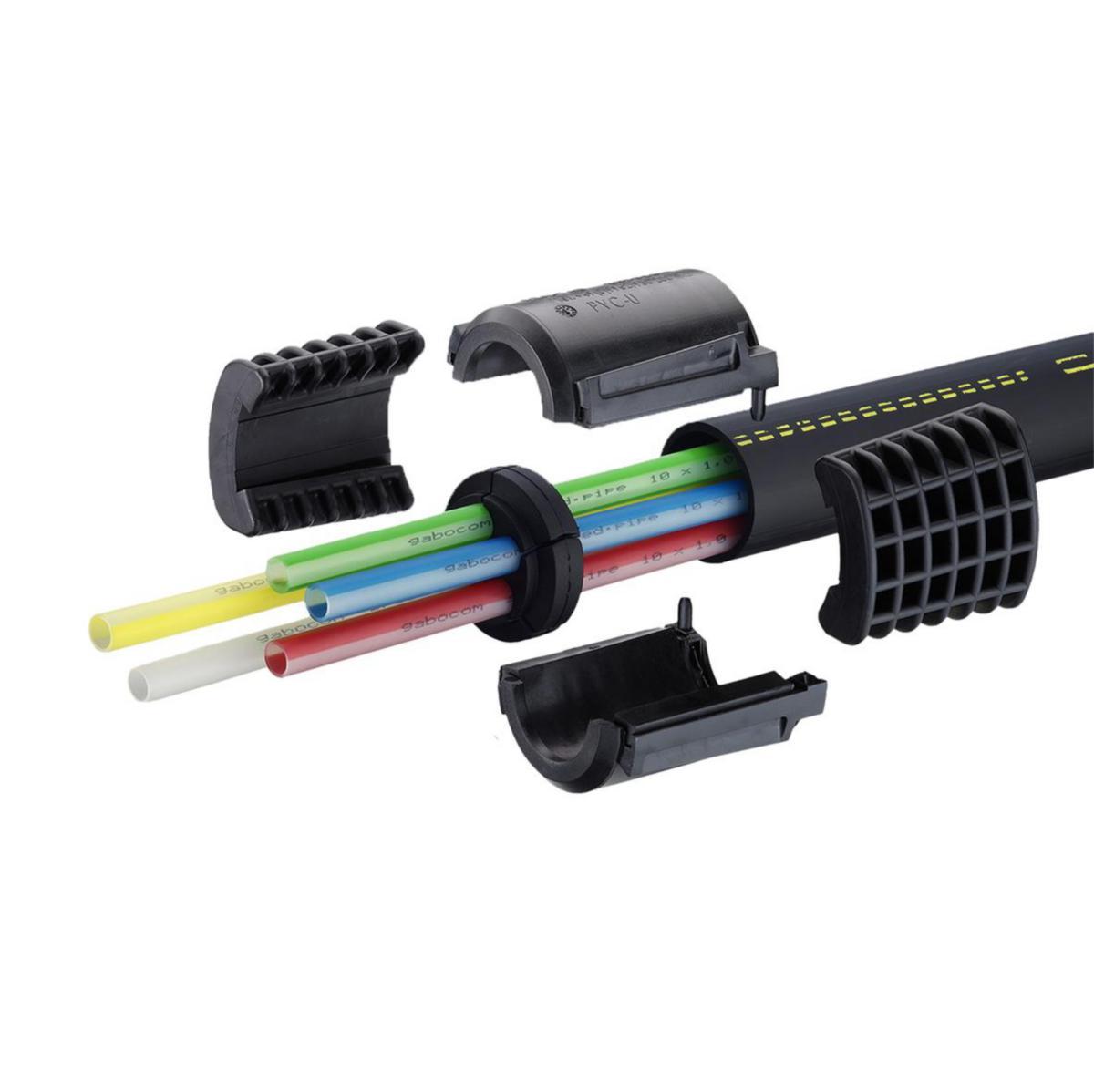 Kabeltätning Delbar 40, Gabocom - KABELTÄTN DELBAR 40 / 7 × 10 EZA-T 40 / 7 × 10 BK