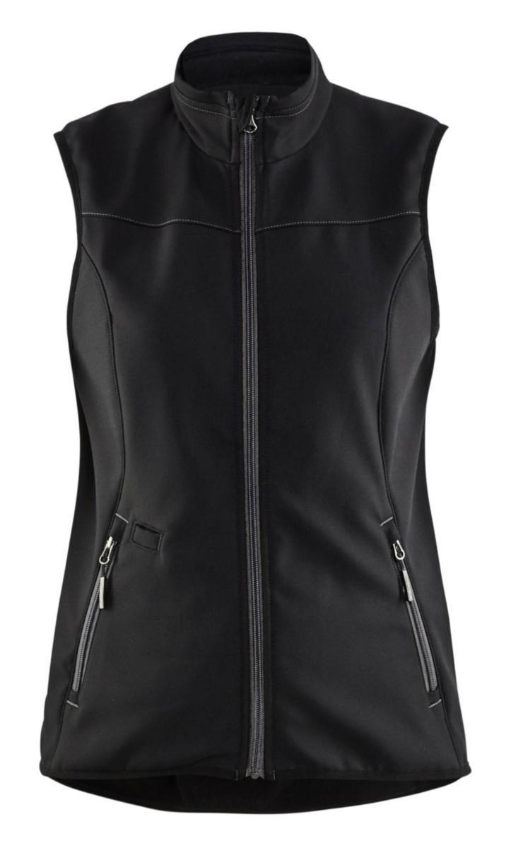 Softshellväst Blåkläder 3851-2516 Dam - SOFTSHELLVÄST BLK 3851-2516 SVART/GRÅ DAM STL M