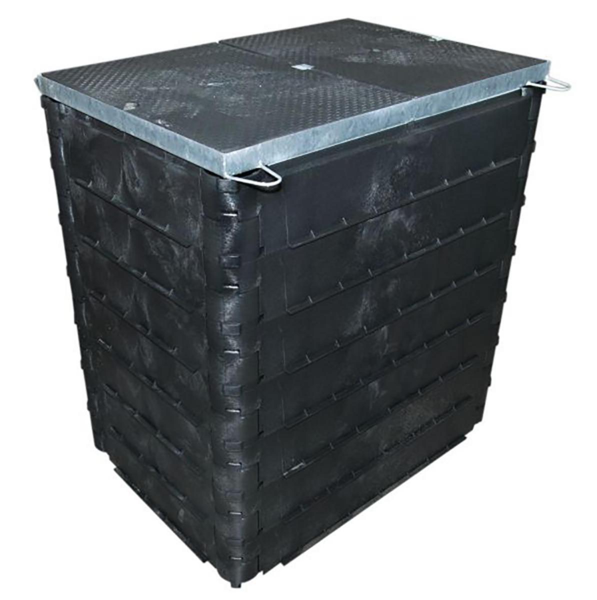 Komplett FF9060 brunn och lock med 4 ringar B125 - BRUNN FF M 4 RINGAR B125 LOCK