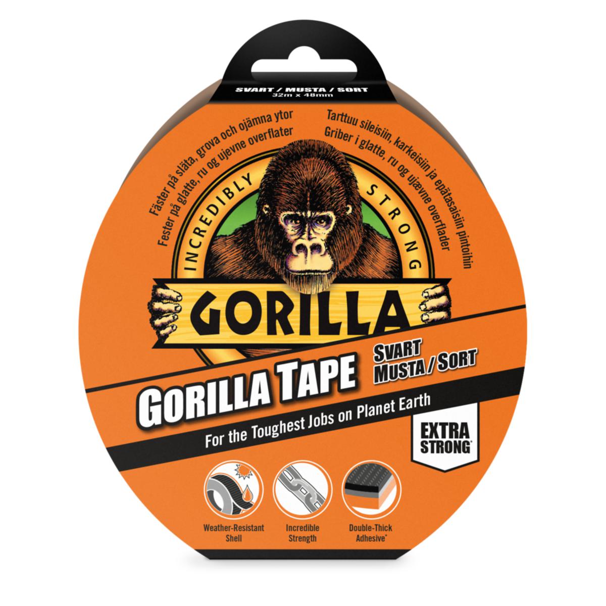 Gorilla Tape - TAPE GORILLA 32MX48MM BLACK