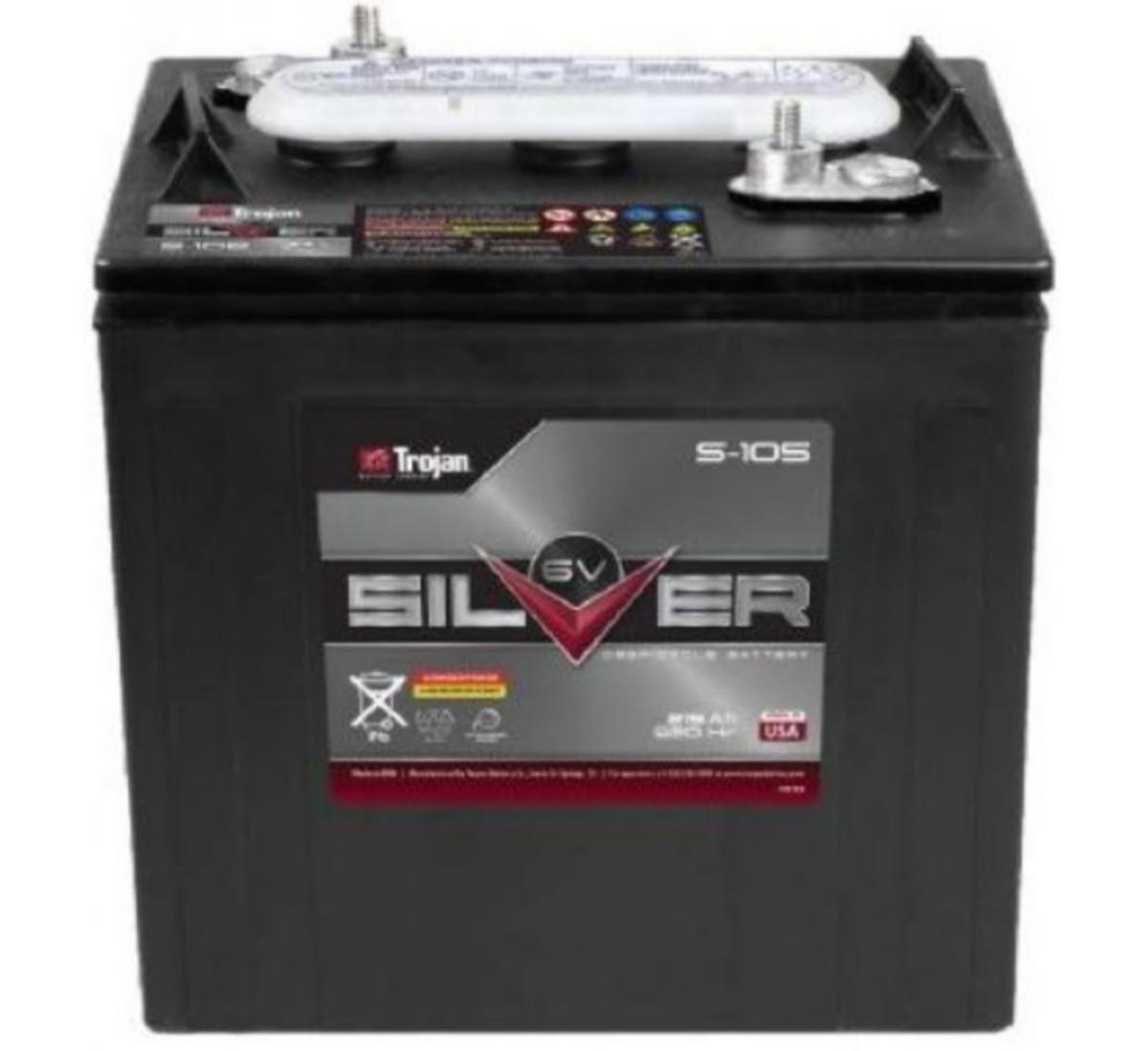 Förbrukningsbatteri Trojan Silver Traction - FÖRBRUKN.BATTERI 6V 215AH TROJAN SILVER TRACTION S105