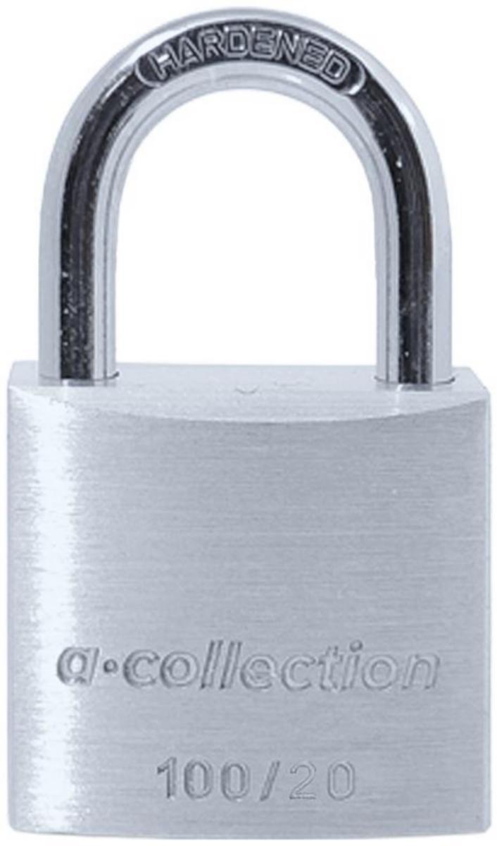 Hänglås a-collection 100 - HÄNGLÅS A-COLL 100/20 20 MM SILVER (ALUM) 2 NY