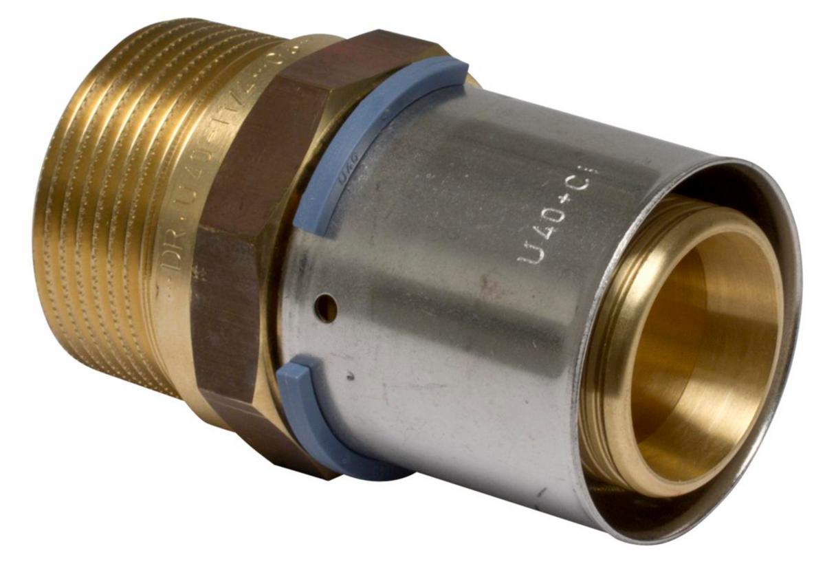 Presskoppling DR utvändig gänga, Uponor - UPONOR DR UTV GÄNG 40XG 1 1/4 PRESSKOPPLING ERS1877762
