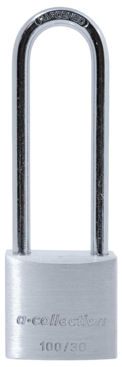 Hänglås a-collection 100 med hög bygel - HÄNGLÅS A-COLL 100/30HB60 30MM HB 60MM SILVER(ALUM) 2 NY