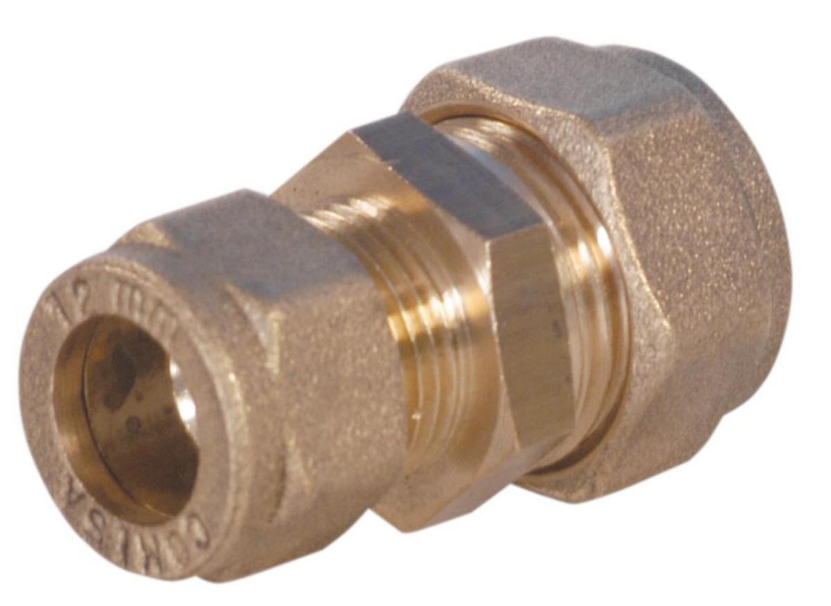 Straight Coupling A 901, reduced size, a-collection - 15X12 COMPRESSION FITTING CU STRAIGHT, A-COLLECTION