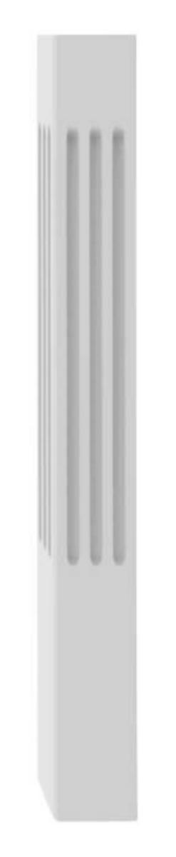 Stolpe, spårad, Arnö - STOLPE SPÅRAD ARNÖ VIT 135X135X1250MM GRUNDMÅLAD JABO