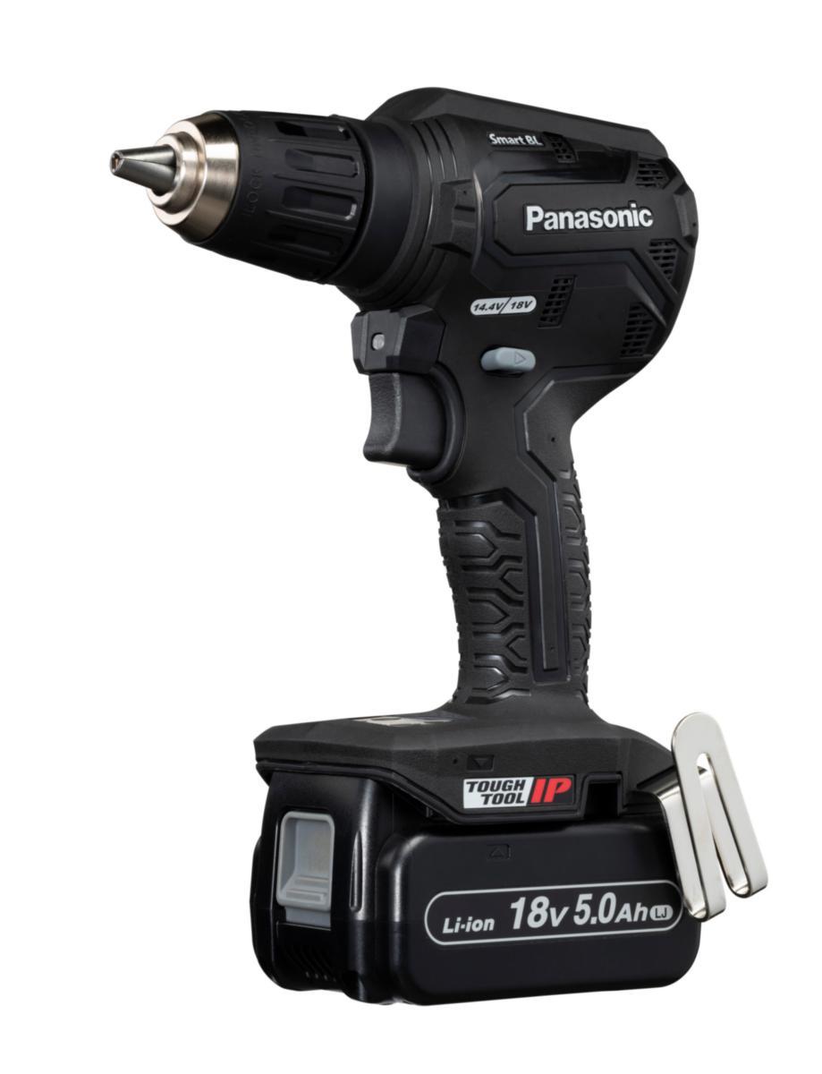 Borrskruvdragare Panasonic EY1DD1J18 - BORRSKRUVDRA PANASONIC EY1DD1J LADDARE, TANOS 2 X 5,0AH 18V
