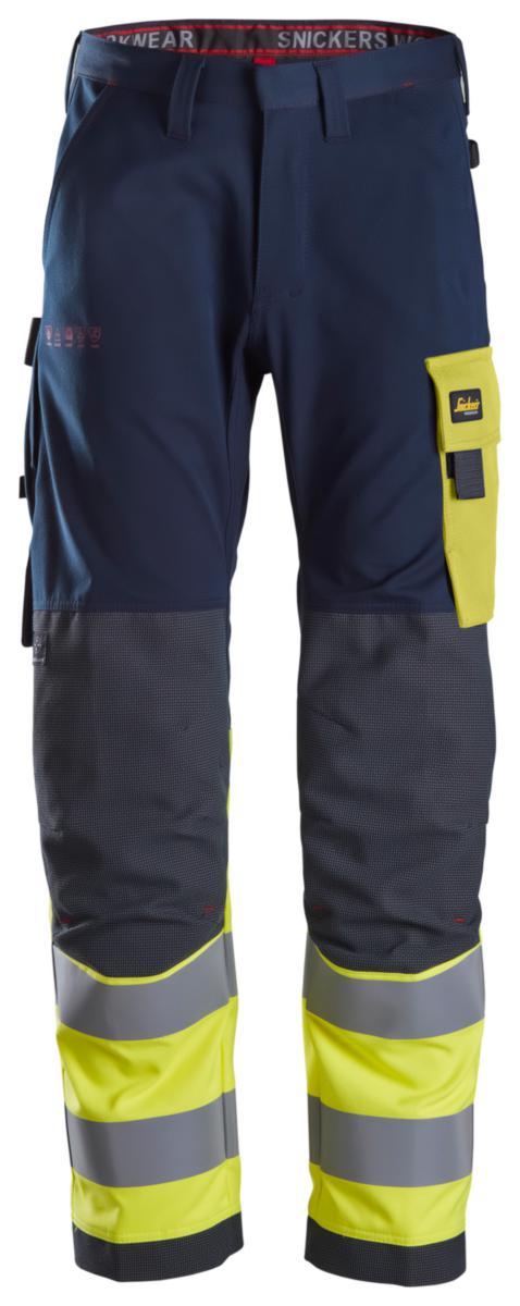 Midjebyxa Snickers 6376 PW Flam - MIDJEBYXA SNICKERS 6376 MARIN/ GUL FLAM VARSEL KL1 PW STL 108