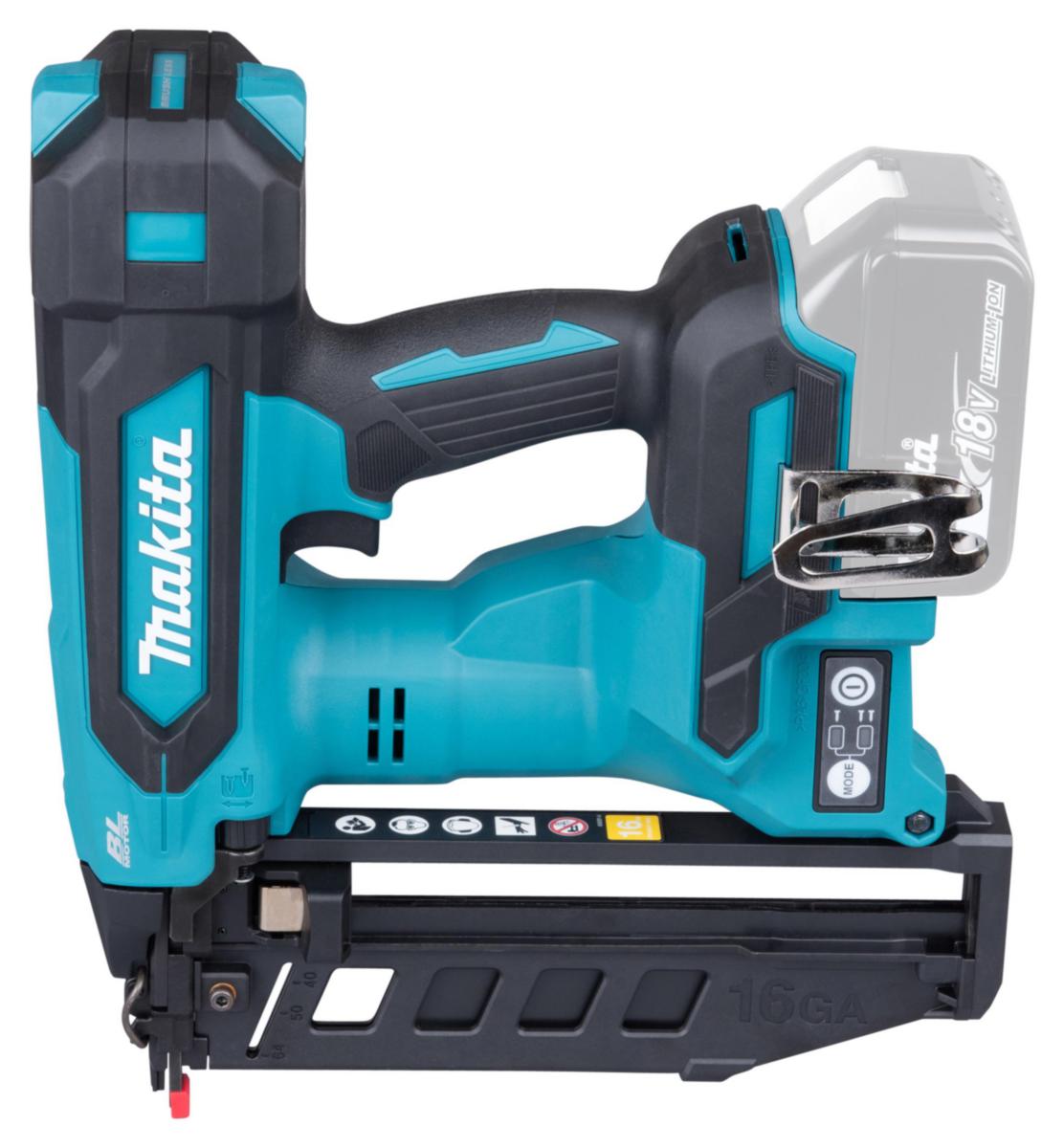 Dyckertpistol Makita DBN601ZJ SOLO - DYCKERTPISTOL MAKITA DBN601ZJ 18V MAKPAC4 16GA 19-64MM