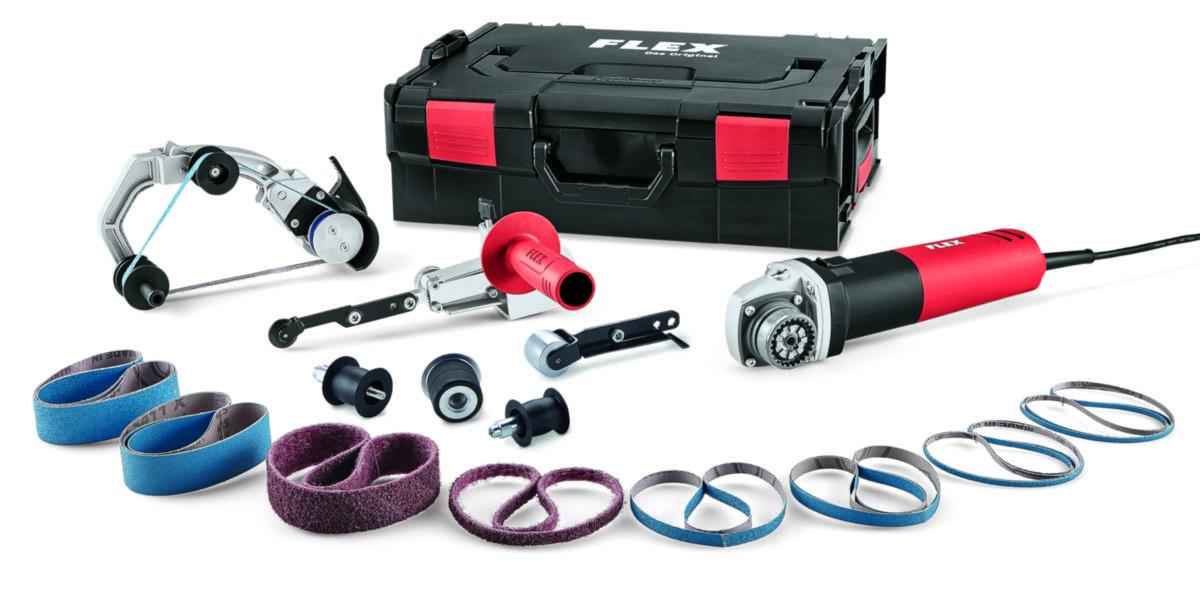 Rörbandslipmaskin Flex BRE8-4 INOX set - RÖRBANDSLIP FLEX BRE8-4 INOX 800W 1330-4000/MIN I SET