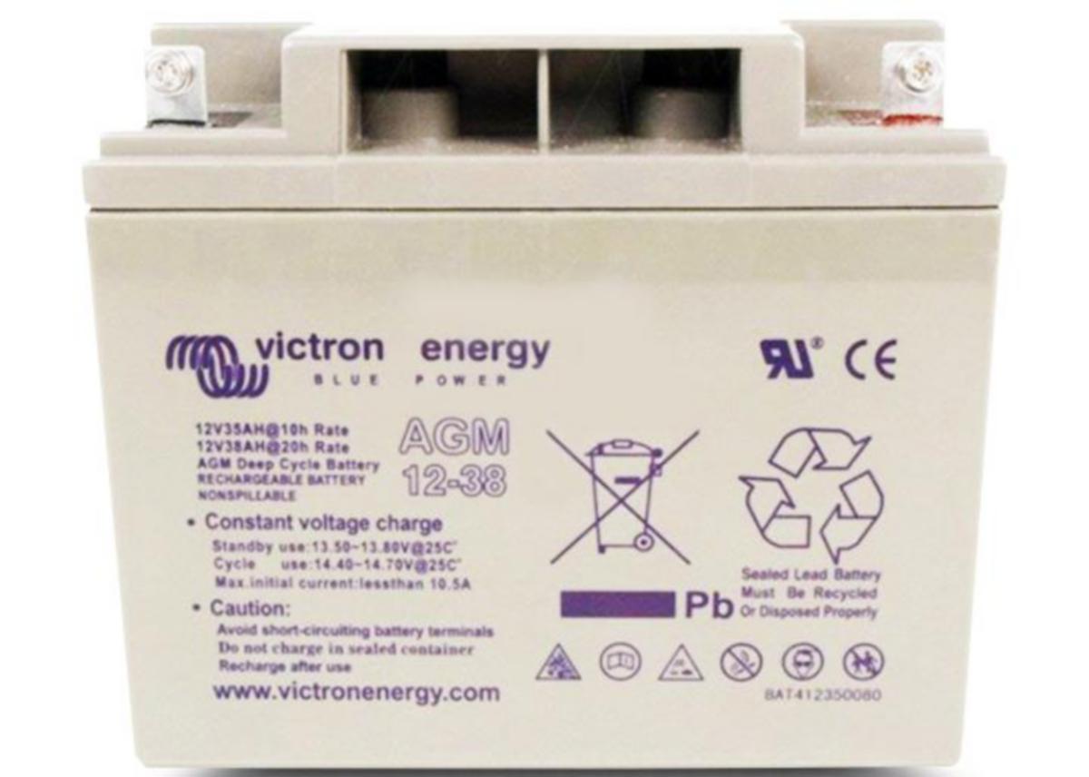 Förbrukningsbatteri Victron Deep Cycle AGM - FÖRBRUKN.BATTERI AGM 12V 38AH VICTRON BAT412350084