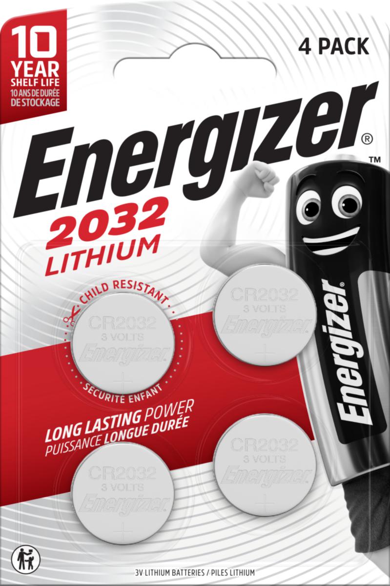 Knappcellsbatteri Lithium 3V, 4pack - BATTERI LITIUM CR2032