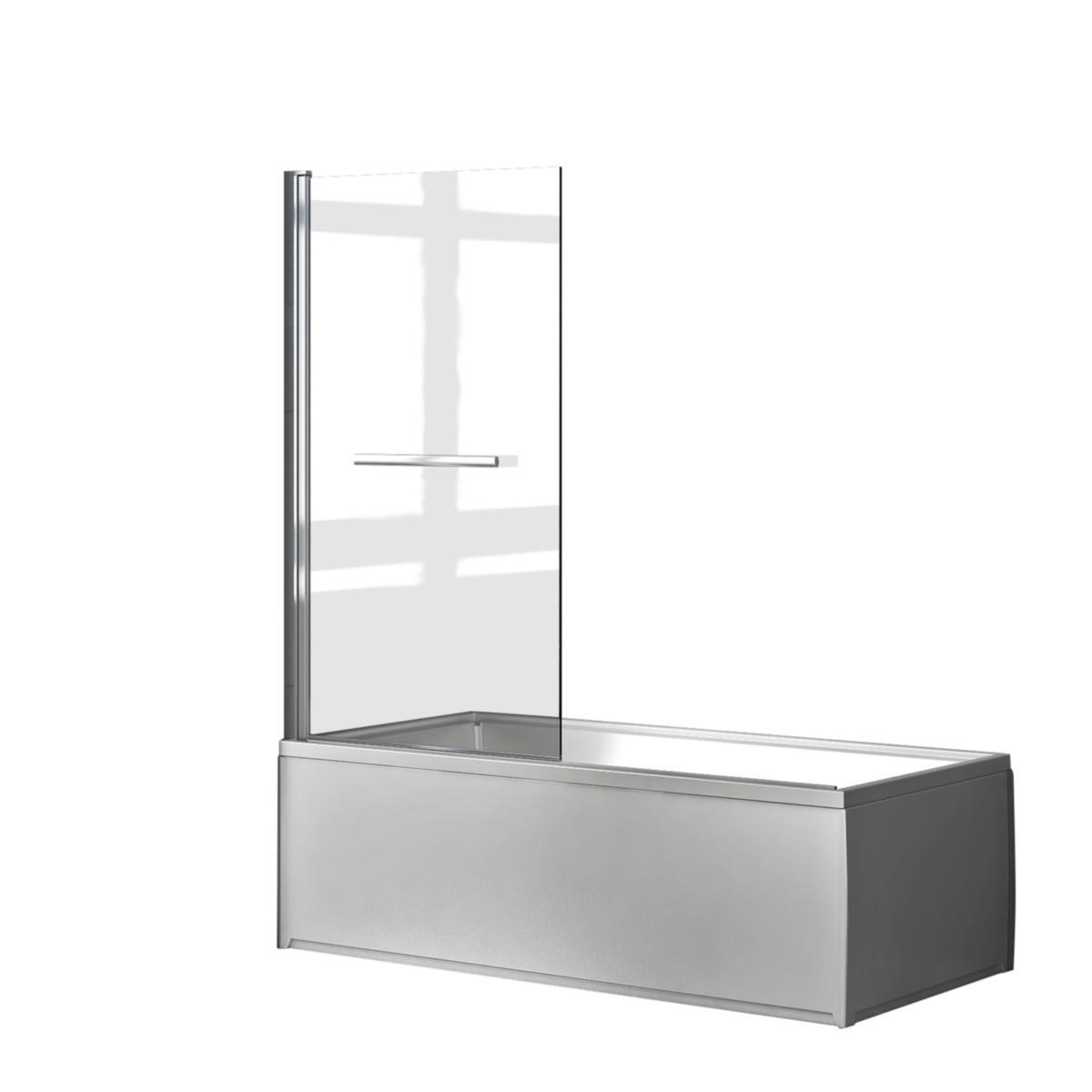Bathtub wall Imber II, a-collection - BATHTUB WALL IMBER II. CHROME 140x80CM. A-COLLECTION