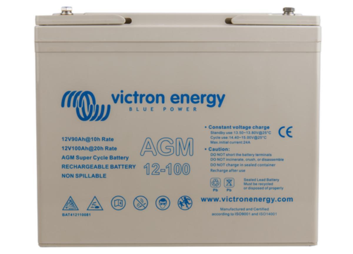 Förbrukningsbatteri Victron Super Cycle AGM - FÖRBRUKN.BATTERI AGM 12V 100AH VICTRON (M6) BAT412110081
