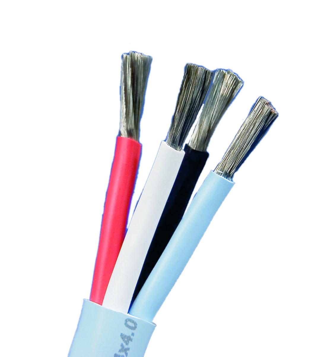 Högtalarkabel PVC SUPRA Rondo rund/tvinnad, Jenving - HÖGT,KBL RONDO 4X4 BLÅ R50