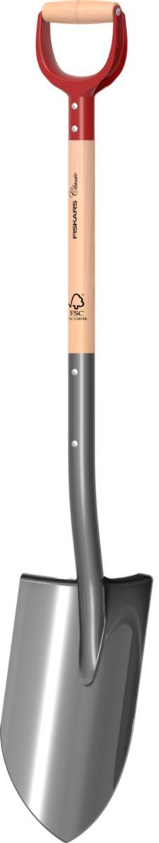 Spade Fiskars Classic Pro spetsig - Classic pro digging spade grey