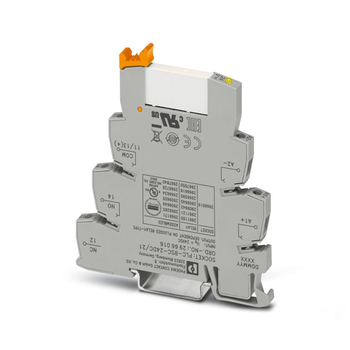 Relä PLC-RSC komplett med sockel - RELÄMODUL PLC-RSC- 24UC/21HC 2967633