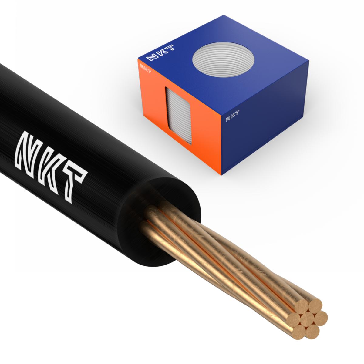 Installationskabel halogenfri FQ Xtra (H07Z1-R) 450/750V Dca, Nkt - FQ XTRA 2.5 SVART DCA R100 (*2)