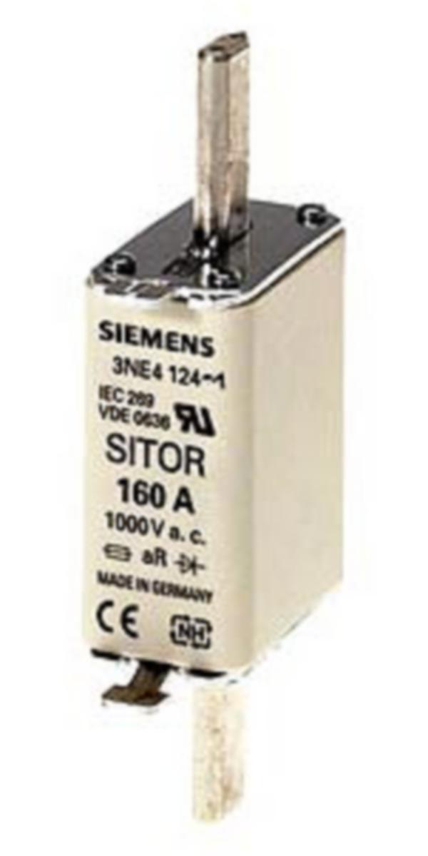 Knivsäkring 500/1000 V, storlek 0 - KNIVSÄKRING 0 160A 3NE 4124 3NE4124
