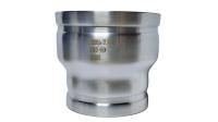 Grooved acid-proof stainless steel 316L concentric cone